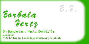 borbala hertz business card